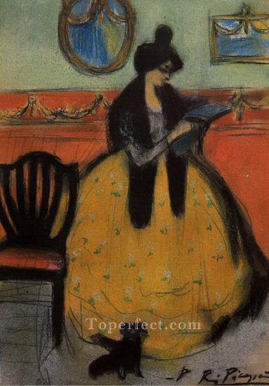 Lectura Lectura 1901 cubista Pablo Picasso Pintura al óleo